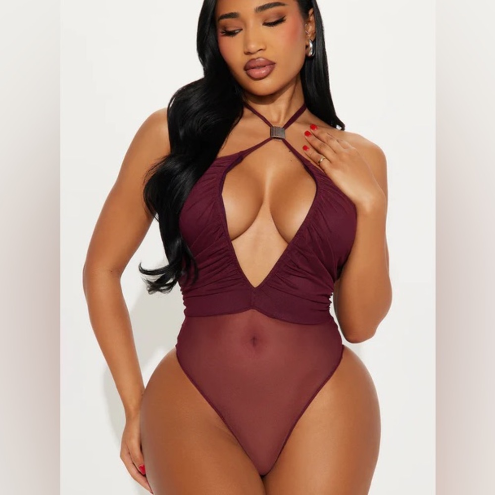 Fine Like Wine Y neck Bodysuit NEW 🏷️